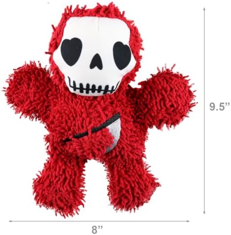MIGHTY Tuffy Microfiber Medium Grim-Reaper Ultra Durable Plush Dog Toy