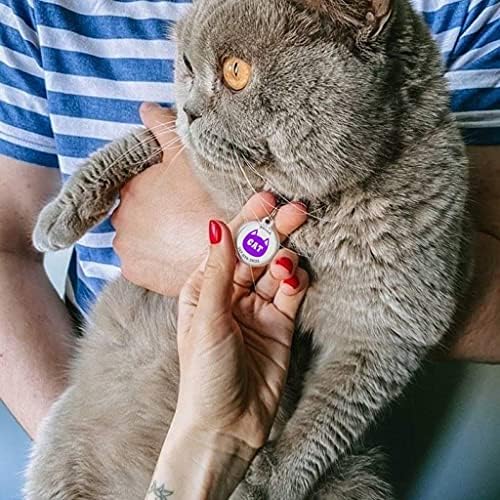 QR Code Dog Tag Personalized Pet Id Silent Cat Tags Engraved Name Plate with Online Profile («I’m Your Kitty»)