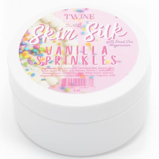 TWINE Skin Silk with Dead Sea Magnesium Vanilla Sprinkles Body Butter 4 oz