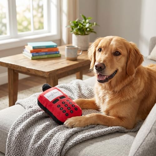 Plush Cell Phone Squeaky Toy, Bite for Dogs