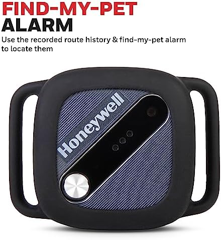 Honeywell Pet Activity Tracker with GPS for Dogs, Gradient- Use Your Collar or Included One-Size-Fits-All Collar- Geo-Fencing, Find-My-Pet Alarm, and Review History- Perfect Dog Fitness Tracker