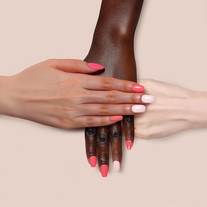 Breathable Halal Vegan Nail Polish – Water-Based 3pc Set (Peach Coral + Creamy Blush Beige + Clear Top Coat) | Non-Toxic, Eco-Friendly, 0.51 fl oz