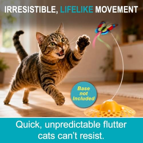 Butterfly Cat Toy Refills 3 Pack - Replacement Fluttering Butterflies