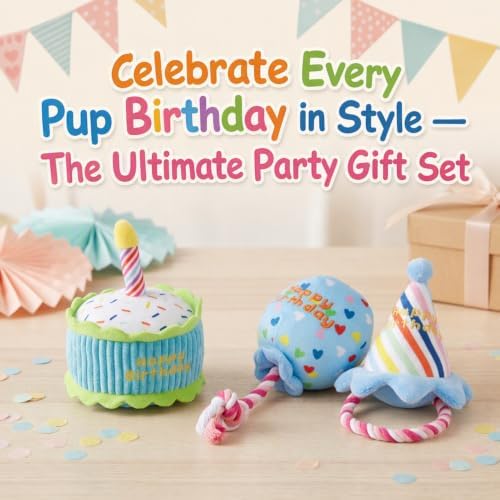 Hollypet Squeaky Hide and Seek Dog Toys for Small and Medium Dogs, Birthday