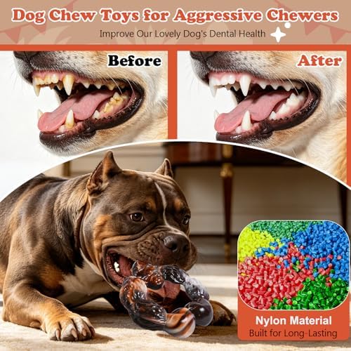 Gorilla 2Pack Indestructible Dog Chew Toys for Aggressive Chewers