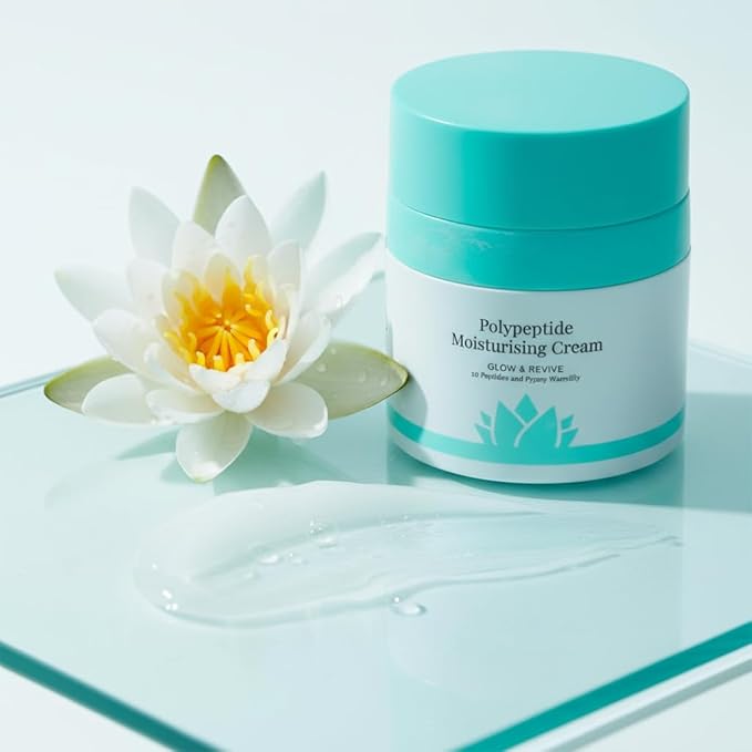 BioMiracle Sienna Rose Polypeptide Moisturizing Cream, Glow & Revive, 10 Peptides and Pygmy Waterlily, 50 ml / 1.69 fl oz