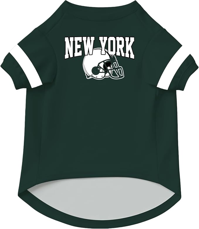 New York Dog Clothes Personalized Pet Jersey T-Shirt Custom Name Number