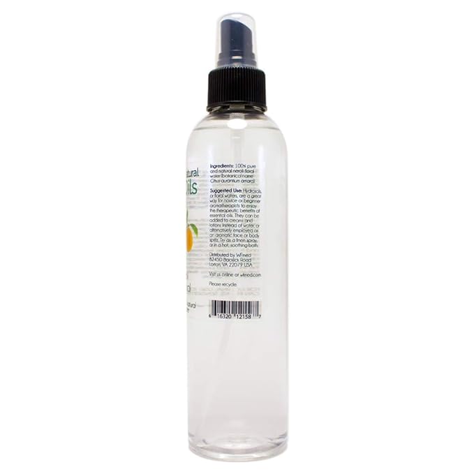 GreenHealth Neroli Hydrosol – 8 fl oz Floral Water for DIY Sprays, Room Mist & Home Fragrance – Not Essential Oil – Plastic Bottle with Cap