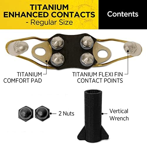 Dogtra Titanium Enhanced Winged Contact Points Regular – Female – E-Collar for Dogs Training – Flexi Fin Design for Sensitive Skin & Contact – Fits Most (Not X Series, 200iQ, NoBark, PATHFINDER2)