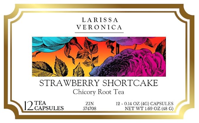 Strawberry Shortcake Chicory Root Tea (Single Serve K-Cup Pods) (12 pods, ZIN: 574708)