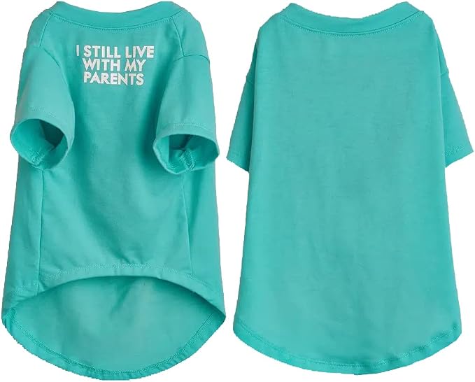 Cute Dog Clothes, T Shirt for Medium and Small Dogs Girl Boy,Puppy.Breathable Soft Dog Costume for Pet Dogs Cats, Pet Pullover Jumper, Cat Clothes (XL-(16~20lb), Chest~20", Aqua)