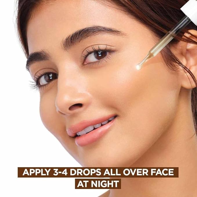 Garnier Targeted Anti Dark Spot Night Serum for Face, with 10% Pure Vitamin C & Hyaluronic Acid, Anti Pigmentation & Dullness, For All Skin Types, Approved by Cruelty Free International, Vegan, 30 ml