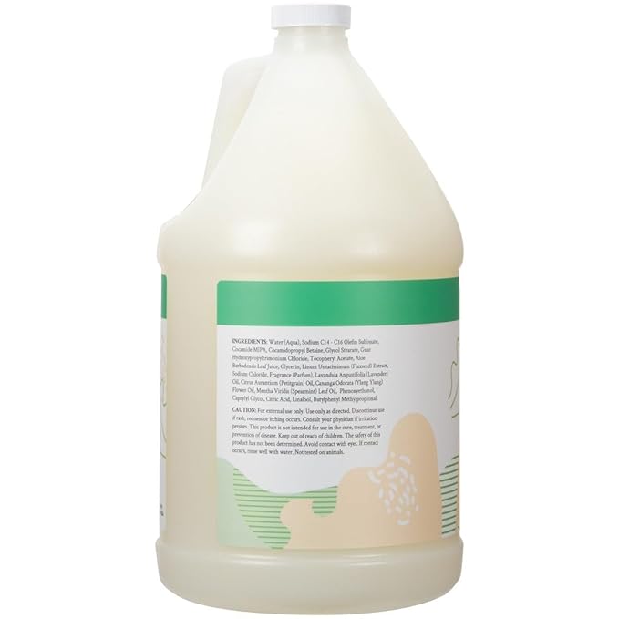 Ginger Lily Farms Botanicals All-Purpose Liquid Hand Soap Refill, 100% Vegan & Cruelty-Free, Basil Scent, 1 Gallon (128 fl oz)
