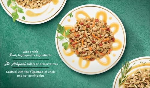 Purina Fancy Feast Wet Cat Food Variety Pack, Medleys White Meat Chicken in Sauce Collection - (Pack of 12) 3 oz. Cans | Variety Pack of tasty White Meat Chicken Florentine, Tuscany and Primavera recipes, 100 percent complete and balanced