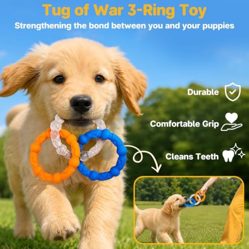 NWK Pack of 6 Dog Chew Toys Bundle for Small Breed, Puppy Teething Toys