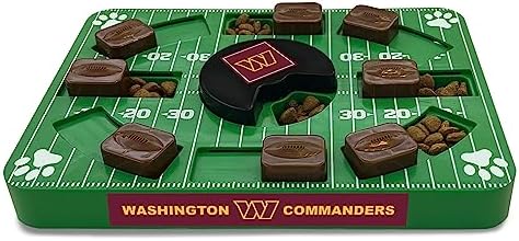 Pets First NFL Washington Commanders Puzzle Toy, Puzzle Treat Dog Toy, Interactive Dog Treat Toy, Dog Puzzle