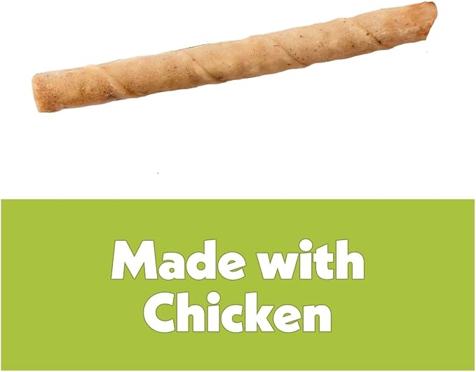 Wiggles & Wags Puppy Dental Sticks, Chicken Flavor, 5.1 oz, 10 Count with DN Essentials Bone Waste Bag Dispenser & Roll