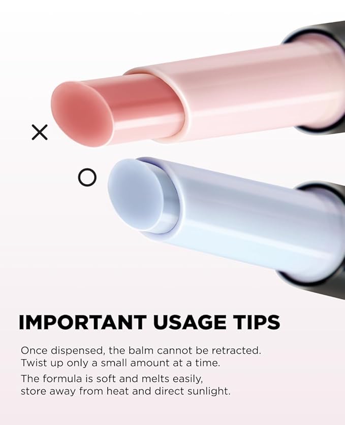 EITHER& Melting Syrup Balm (02 ICY BLUE), Korean Lip Balm, Plumping, Non-Sticky, Transparent, Cooling Sensation, Glossy Finish (0.25 fl. oz.)