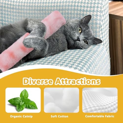 3 Pack Catnip Toys,Soft and Durable Cat Pillows Toys, Funny cat Toy
