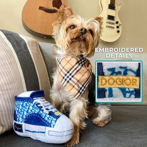 Haute Diggity Dog Dogior High-Top Tennis Shoe Plush Dog Toy Designer Parody