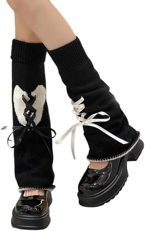 Sexybody Women's Leg Warmers Fashion Knit Warmers Long Socks Cute Y2K Kawaii Japanese Lolita Harajuku Accessories for Girls