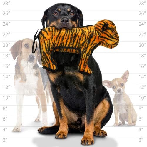 TUFFY® - 2 Pack Original : Tiger Dog Toy : : Ultra Durable Plush Toy with Multiple Layers & Reinforced Seams, Washable and Floats, Original Construction