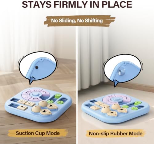 Easy-Clean Dog Puzzle Toy: 11"*11" Anti-Slip, for Small/Medium Dogs