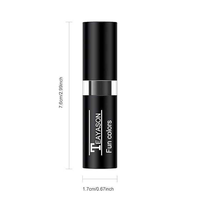 2Pcs Black and White Face Body Paint Stick Eye Black, Liptick Makeup Paint for Baseball/Football/Halloween/Costume Accessories Vampire/Clown/Skull Makeup Cream Face Body Paint Easy to Blend