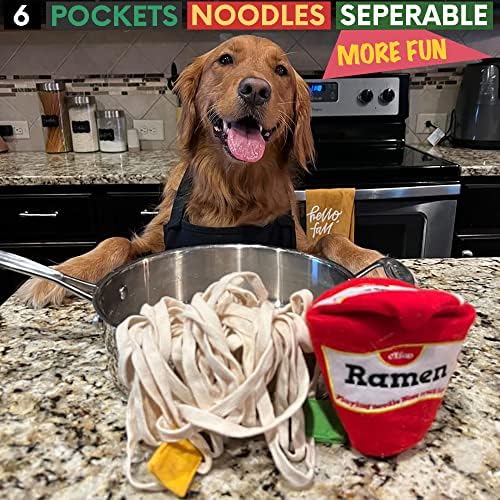 CHEWFFON Dog Puzzle Toy, Interactive Treat Hiding Enrichment Crinkle Toy