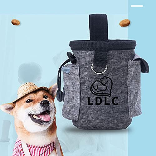 TOMOO Dog Training Treat Bags Pet Snack Bag Pouch Puppy Waist Detachable 3 Ways to Wear Easily Carries Pet Toys Kibble Treats Built-in Poop Bag Dispenser