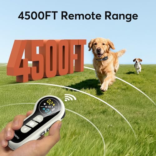 Shock Collar for 2 Dogs with Remote- 4500FT Dual-Direct Training Collars