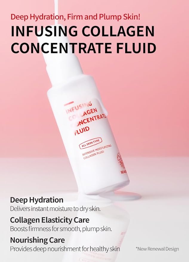 BEAUDIANI Infusing collagen concentrate fluid (1.69 fl. oz), firming lotion, collagen intensive care, anti-wrinkle, daily skincare, skin tightening, face moisturizer, nourishing, hydrating