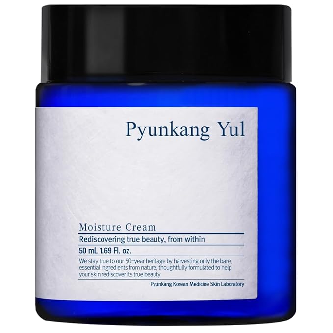 Pyunkang Yul PKY Moisture Cream for Deep Hydration with fresh finish, Lightweight face moisturizer for daily use, Minimal Ingredients, Zero-Irritation, Korean Skincare (1.69 Fl.Oz, 50ml)