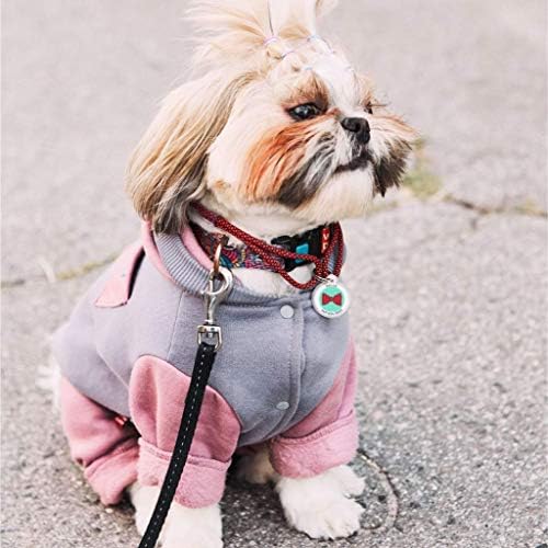 QR Code Dog Tag Personalized Pet Id Silent Cat Tags Engraved Name Plate with Online Profile («Perfect Bow»)