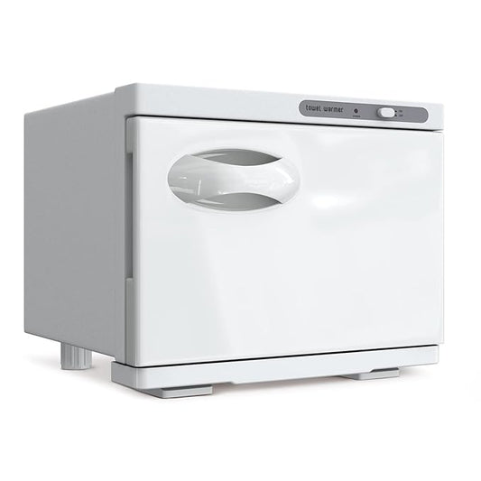 Towel Warmer Cabinet, 8L Hot Spa Small Towel Warmer Heating Use for Facial Spa, Hair Beauty, Salon Equipment and Home - White