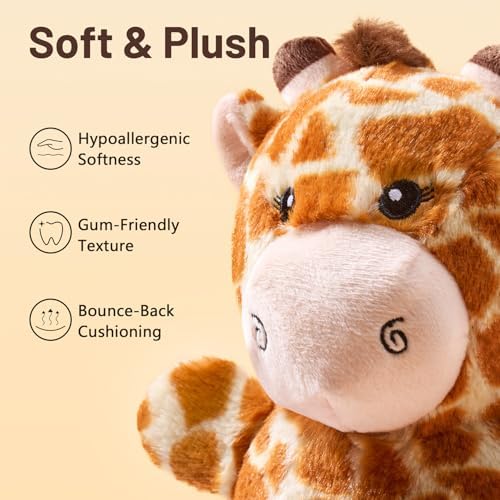 Soft Plush Giraffe Dog Toy for Small & Medium Dogs and Puppies