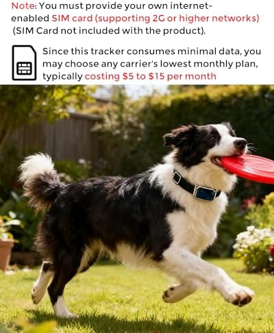GPS Dog Tracker with Live Tracking & Virtual Fence Alerts