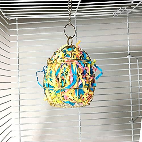 La La Pet® 2 Pack Rabbit Hay Feeder Hanging Guinea Pig Hay Feeder for Cage Bird Parrot Foraging Toys Bunny Grass Manger Holder Rack Feeding Dispenser for Small Animals Chinchilla
