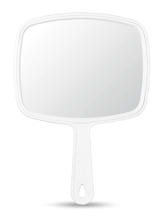 OMIRO Hand Mirror, Handheld Mirror with Handle, American White