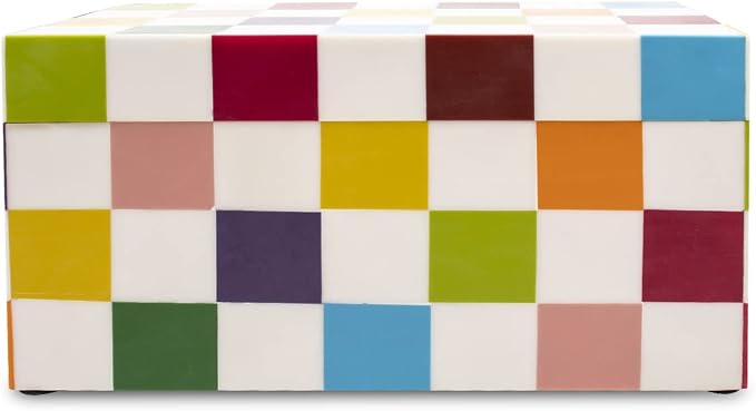 Handicrafts Home Decorative Organizer Box 10x5 – Large Keepsake Box with Lid, Modern Decorative Storage Box, Bohemian Coffee Table Décor, Jewelry & Memory Box, Decorative Accent Box for Home Décor