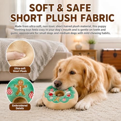 Hamburger, Pizza Dog Squeak Toy, 4 Pack (Colorful)