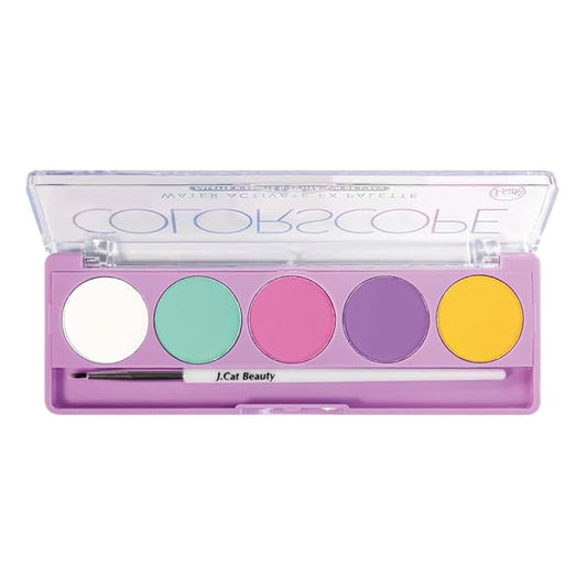 Jcat Beauty 1 Professional [ CSP103 : Bright Pastel ] Colorscope Water Activate FX Palette Eyeliner w/Brush + Free Zipper Bag