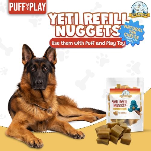 Yeti Refill Nuggets for Puff & Play Toys, Yak Cheese Treats, 50 Pc, 24 oz