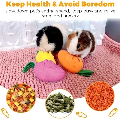 3Pcs Guinea Pig Forage Toys, Guinea Pig Toys Enrichment for Boredom