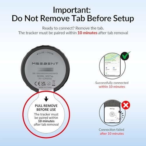 Tracker Tag (4 Pack) - Apple MFi Certified & IP67 Waterproof | Works with Apple Find My Network (iOS) to Track Keys, Wallet, Luggage & More
