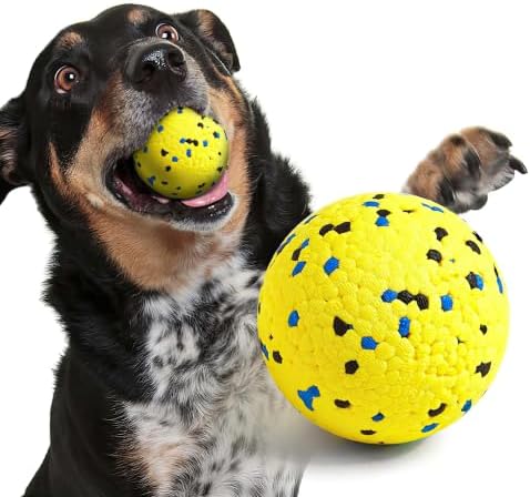 Kimee Dog Balls Tennis Balls Dog Toys for Aggressive Chewers Floating Balls