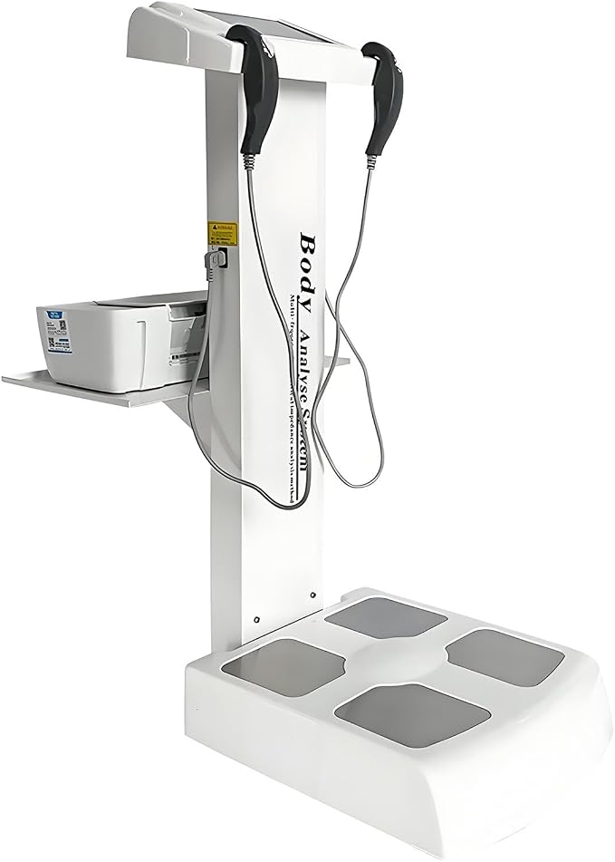 Professional 3D Scanner Analyzer Body Composition Analysis Height Weight Body Fat Percentage Visceral Fat Test, Body BMI Measuring Body Element Detection Composition Analyzer with Printer White