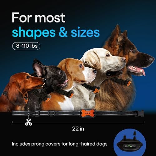 Dogrook Humane No Shock Rechargable Beep & Vibration Bark Collar for Dogs