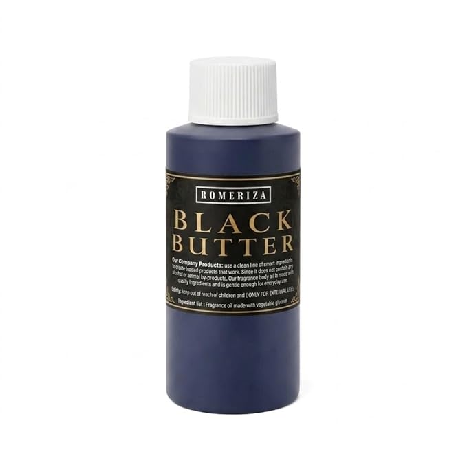 Perfume Black Butter Body Oil Scented Fragrance - Black Butter Oil Fragrance for Men and Women - Body Long Lasting Perfume - Scented Body Oil - 1 Oz (Pack of 1)