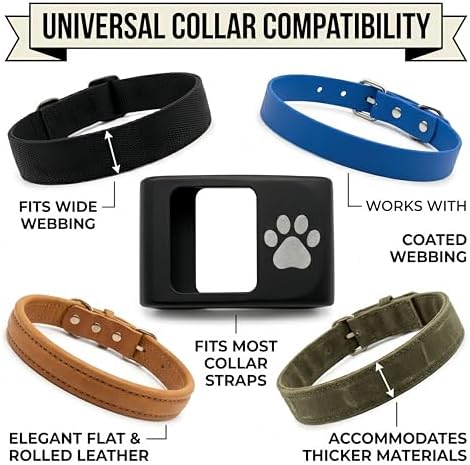 Dog Collar Adapter Compatible with Fi Collar GPS Tracker Series 3+/3 - Ultra Slim Lightweight Attachment for Most Collars, Secure Lightweight Mount, Easy Installation